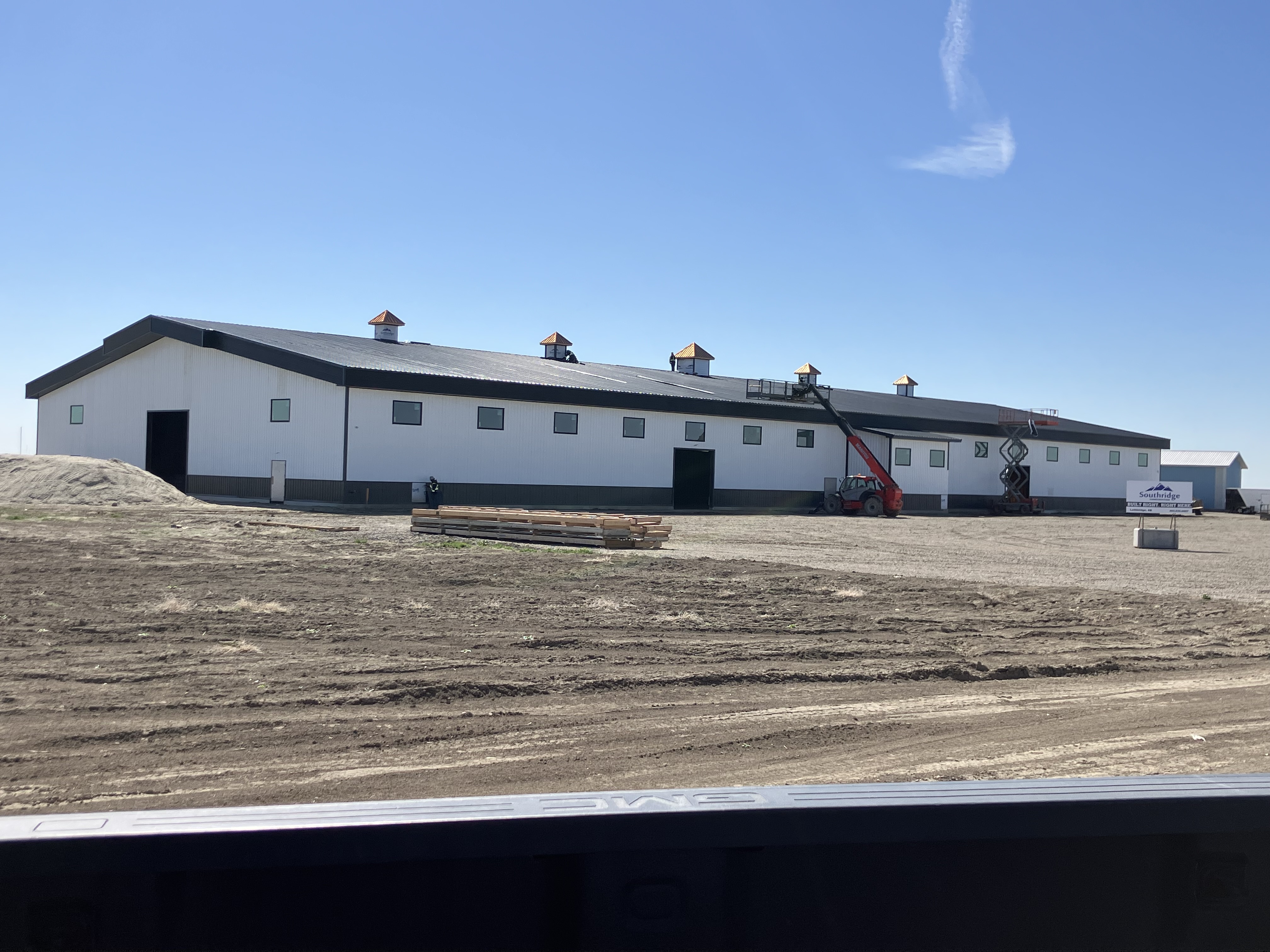 120 foot by 300 foot riding arena.
